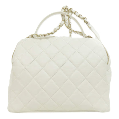 CHANEL Matelasse GoldHardware 2WAY Shoulder Bag Calf Ladies [Used]