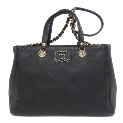 CHANEL COCO Mark Matelasse GoldHardware Handbag Calf Ladies [Used]