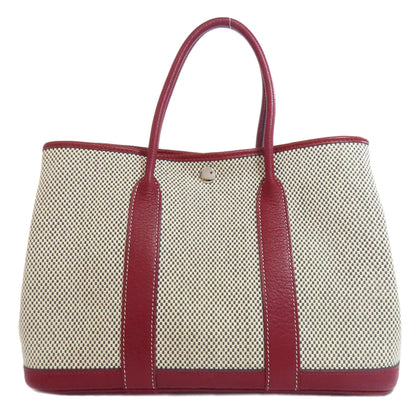 HERMES Garden Party TPM SilverHardware Tote Bag Canvas Ladies [Used]