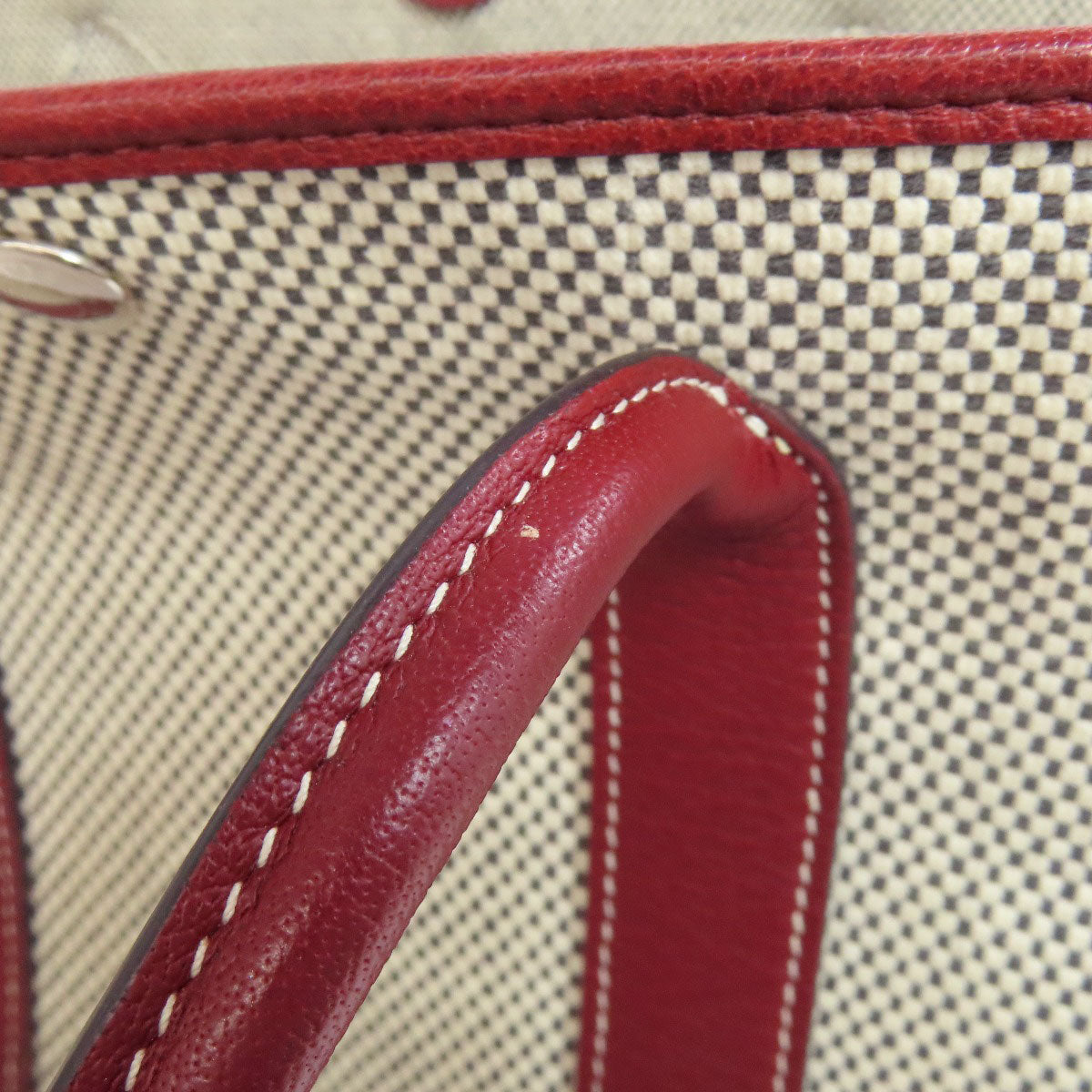 HERMES Garden Party TPM SilverHardware Tote Bag Canvas Ladies [Used]