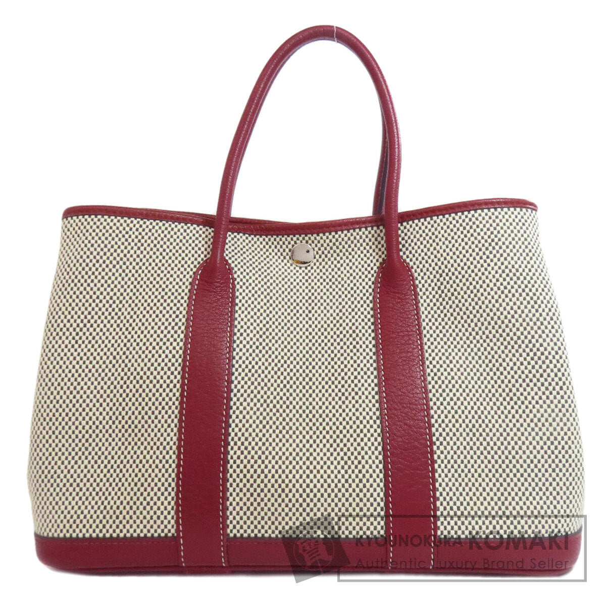 HERMES Garden Party TPM SilverHardware Tote Bag Canvas Ladies [Used]