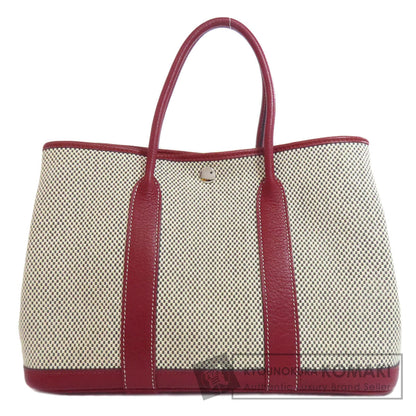 HERMES Garden Party TPM SilverHardware Tote Bag Canvas Ladies [Used]