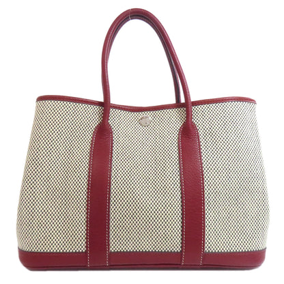 HERMES Garden Party TPM SilverHardware Tote Bag Canvas Ladies [Used]