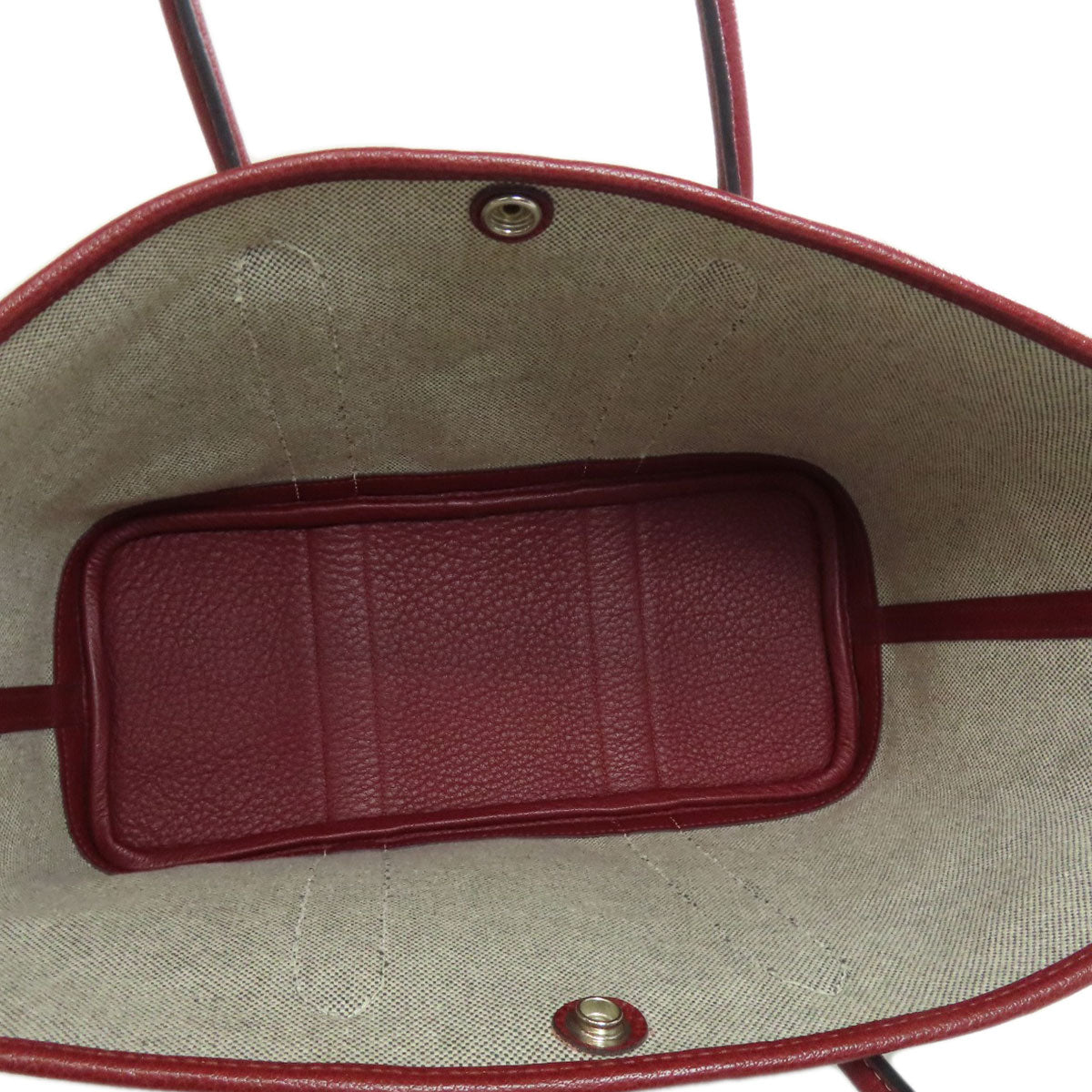 HERMES Garden Party TPM SilverHardware Tote Bag Canvas Ladies [Used]