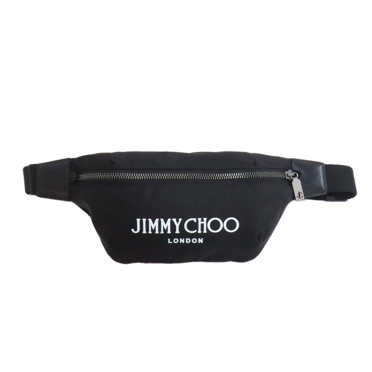 Jimmy Choo logo Hip bag, waist bag Nylon Ladies [Used]