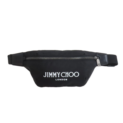 Jimmy Choo logo Hip bag, waist bag Nylon Ladies [Used]