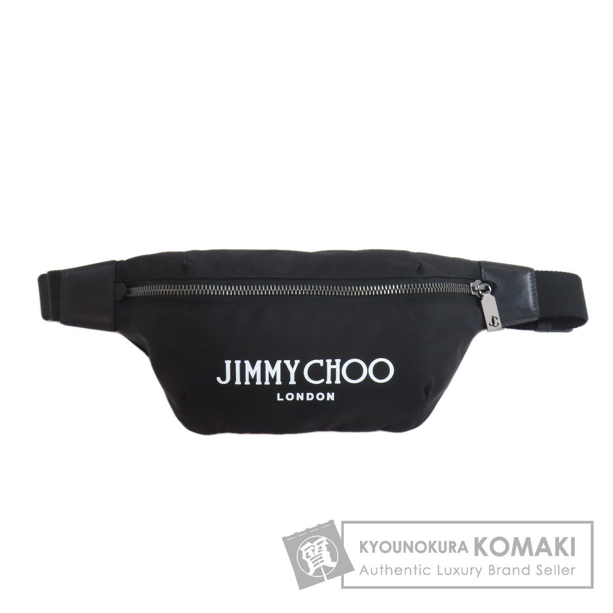 Jimmy Choo logo Hip bag, waist bag Nylon Ladies [Used]