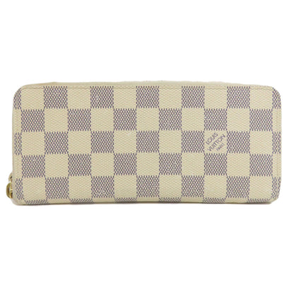 LOUIS VUITTON N61210 Portefeiulle・Clemence Long wallet (with coin pocket) Damier canvas Ladies [Used]
