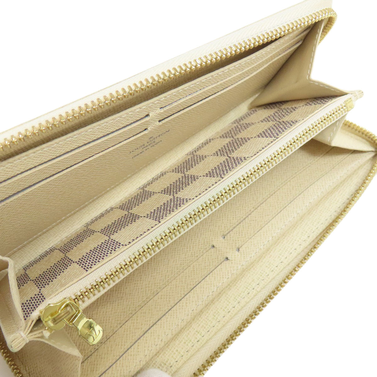 LOUIS VUITTON N61210 Portefeiulle・Clemence Long wallet (with coin pocket) Damier canvas Ladies [Used]