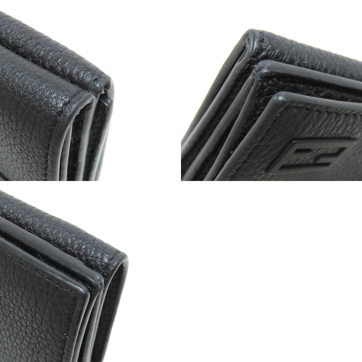 FENDI 7M0280 logo Bifold Wallet with Coin Pocket Leather Ladies [Used]