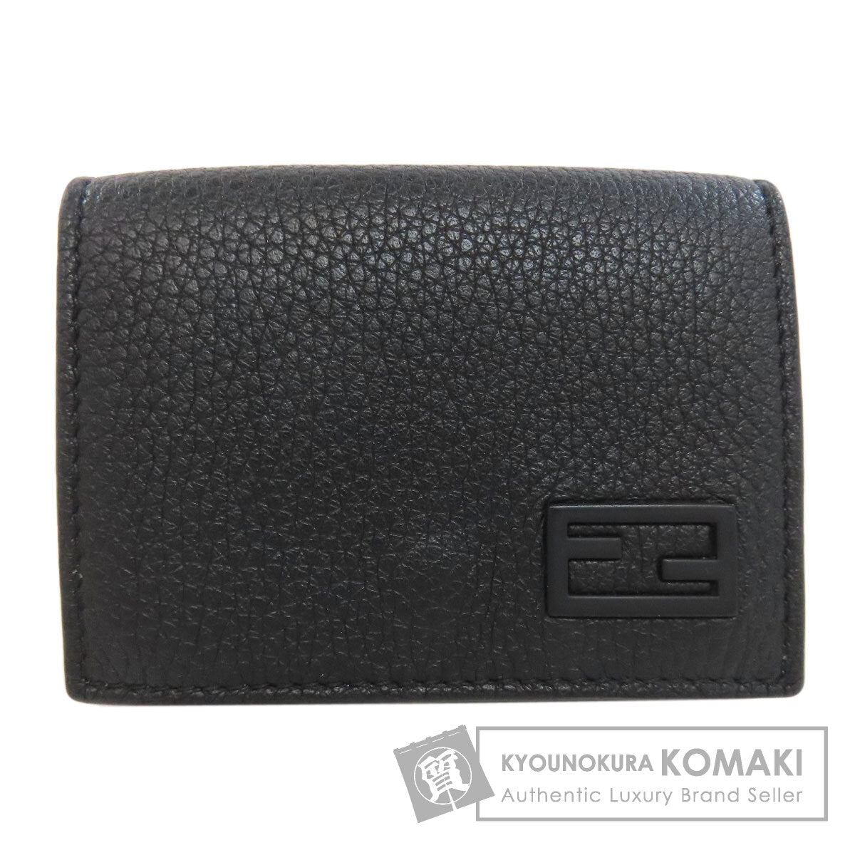 FENDI 7M0280 logo Bifold Wallet with Coin Pocket Leather Ladies [Used]