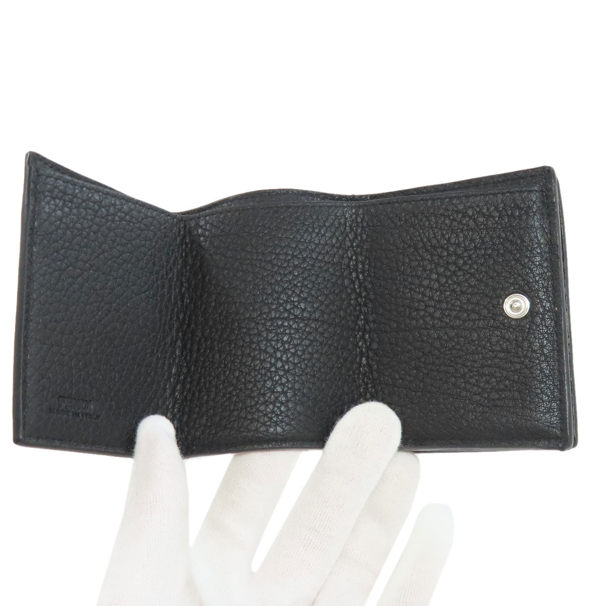 FENDI 7M0280 logo Bifold Wallet with Coin Pocket Leather Ladies [Used]