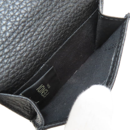 FENDI 7M0280 logo Bifold Wallet with Coin Pocket Leather Ladies [Used]