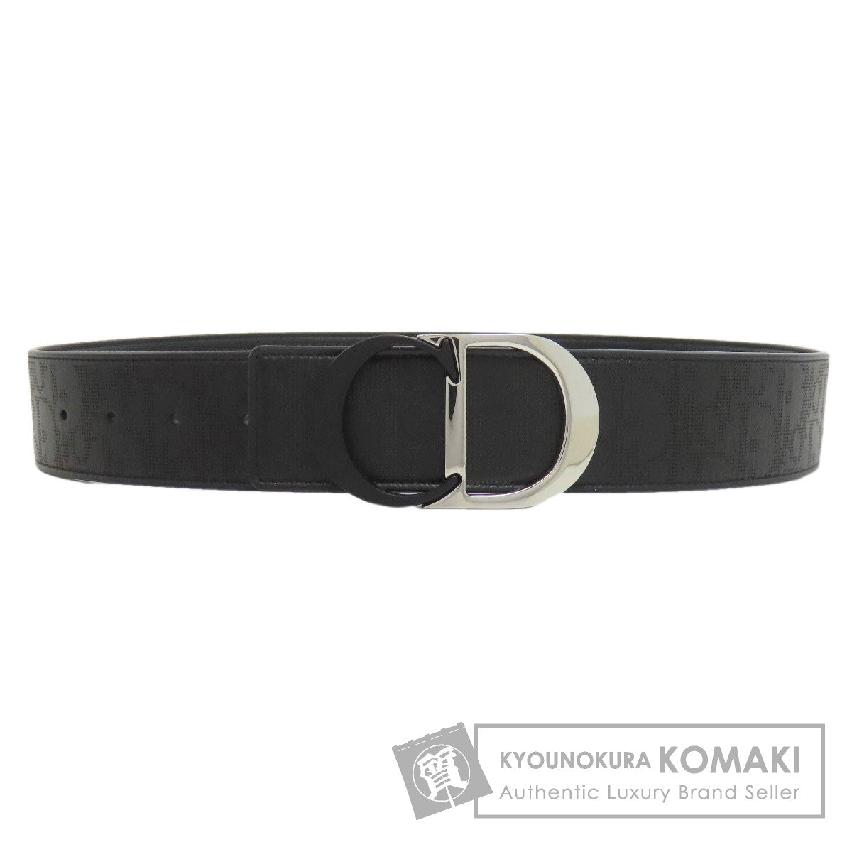 CHRISTIAN DIOR   belt Trotter pattern Leather mens