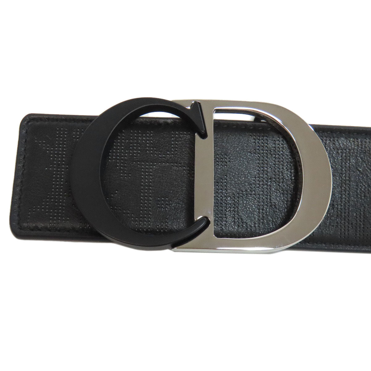CHRISTIAN DIOR   belt Trotter pattern Leather mens