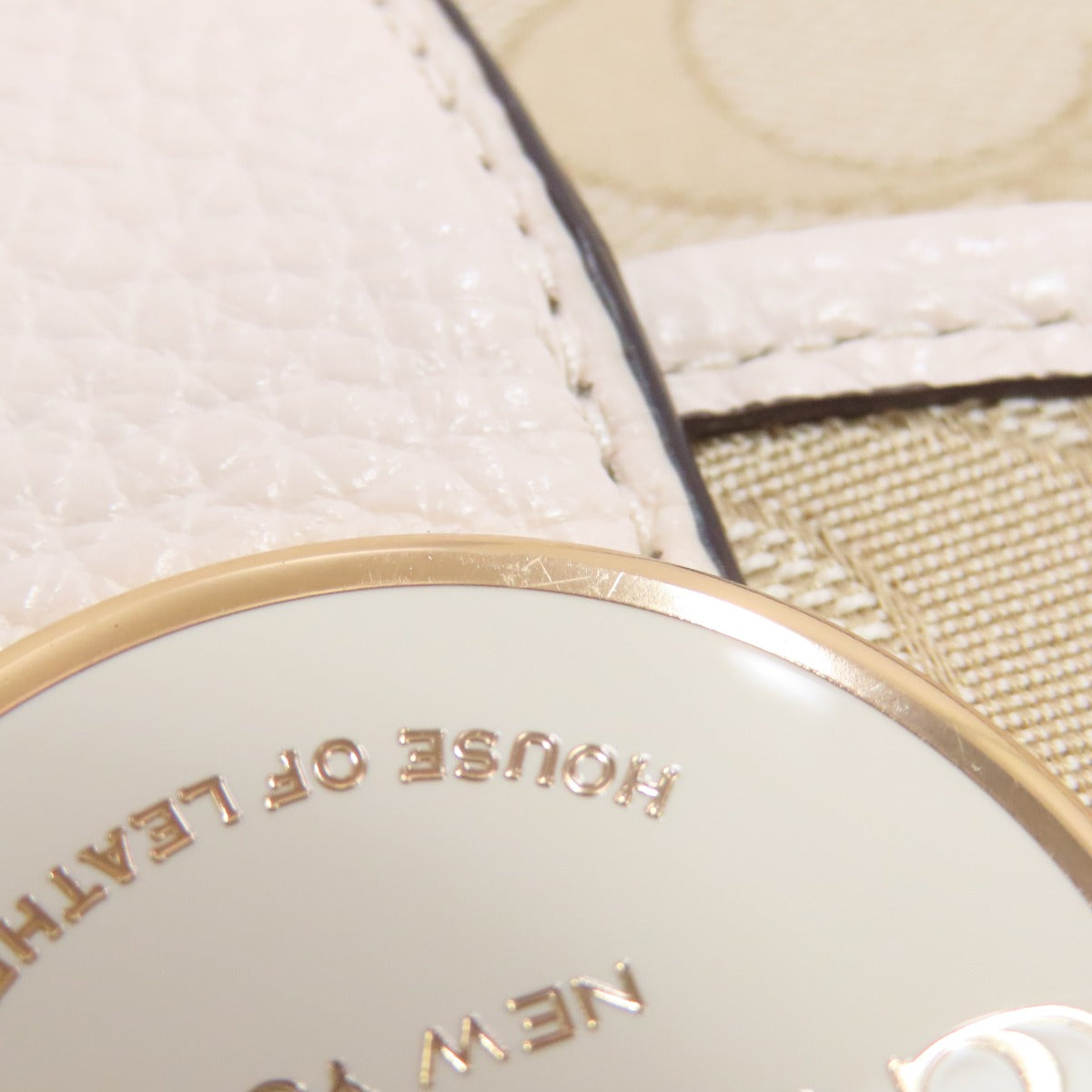 COACH C8321 North South Ronnie Crossbody Signature Shoulder Bag Canvas LeatherLadies [Used]