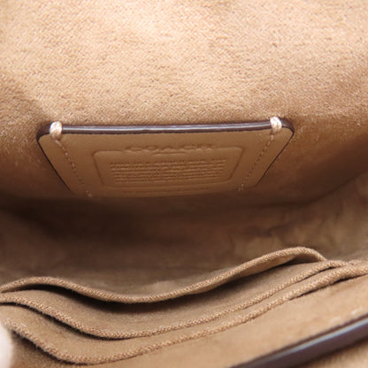 COACH C8321 North South Ronnie Crossbody Signature Shoulder Bag Canvas LeatherLadies [Used]