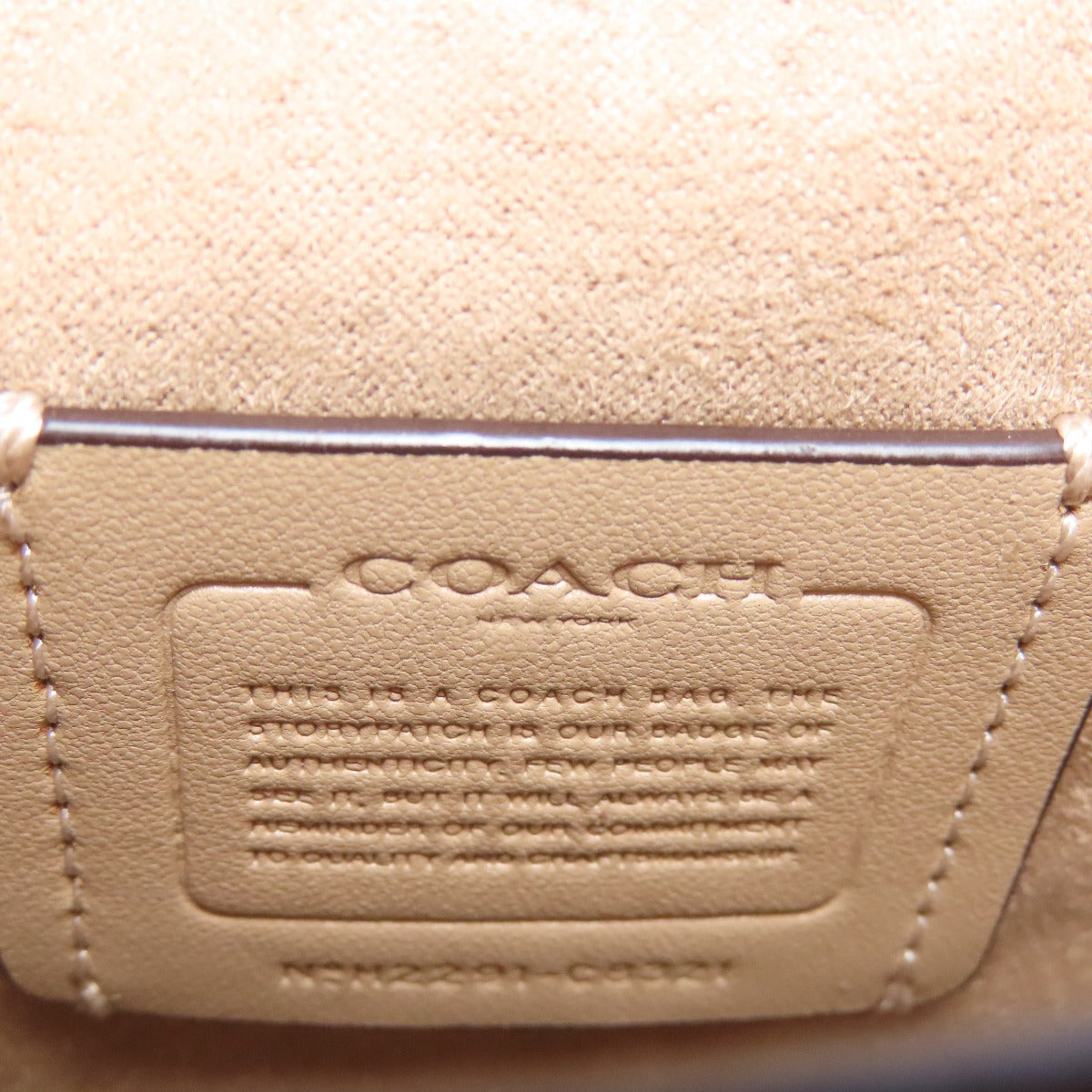 COACH C8321 North South Ronnie Crossbody Signature Shoulder Bag Canvas LeatherLadies [Used]