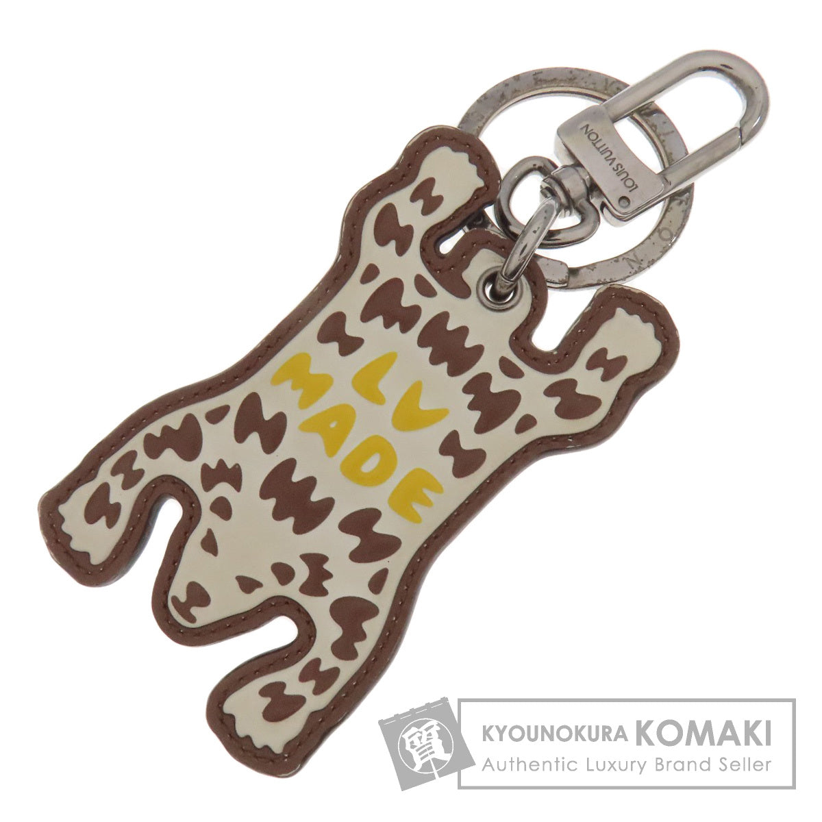 LOUIS VUITTON MP2714 Porto-Clé LV Made Bear key ring Monogram canvas Ladies [Used]