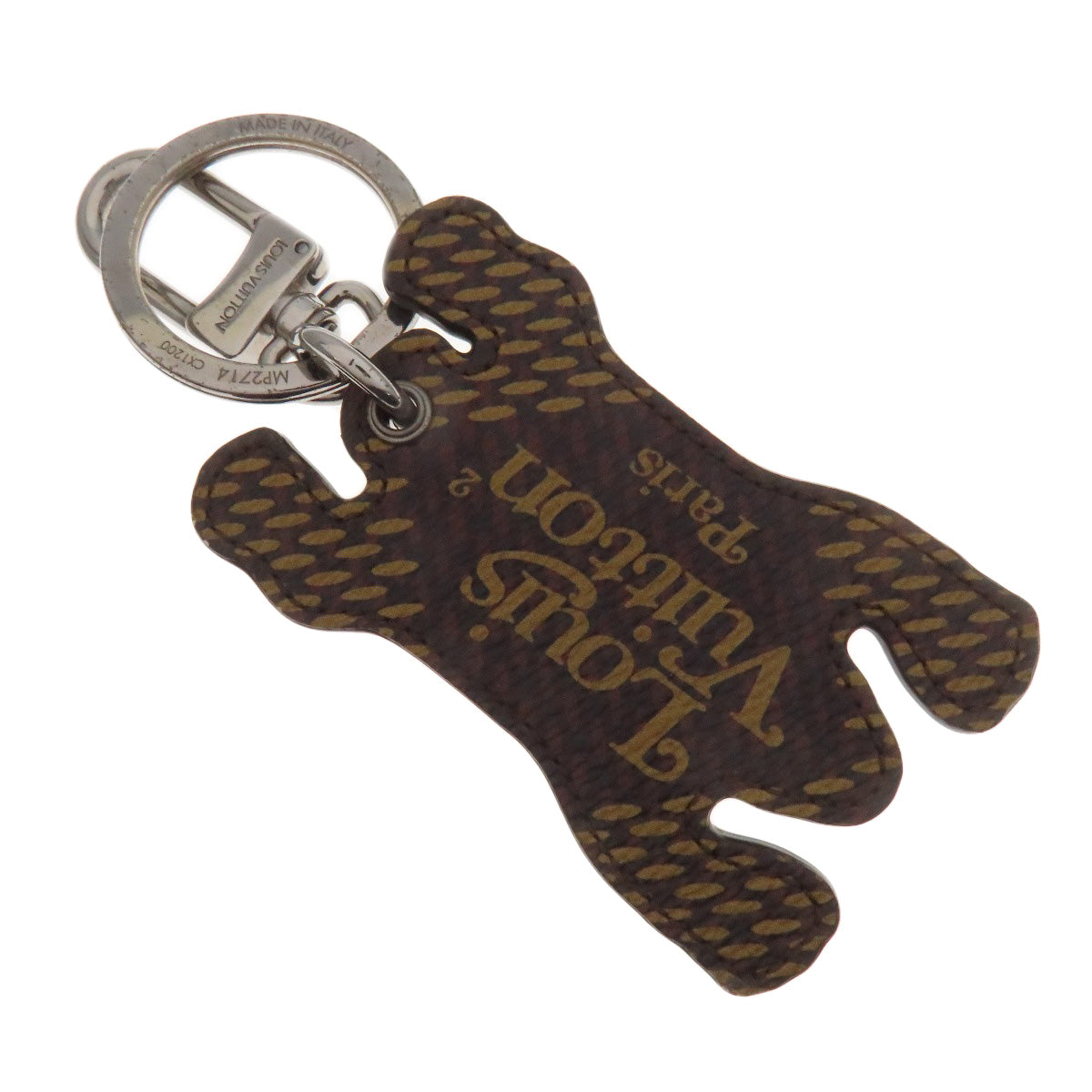 LOUIS VUITTON MP2714 Porto-Clé LV Made Bear key ring Monogram canvas Ladies [Used]