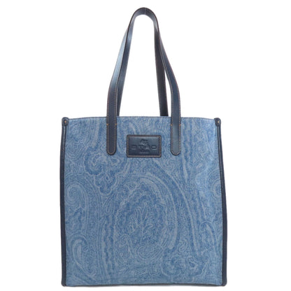 ETRO Paisley pattern Tote Bag Denim Ladies [Used]
