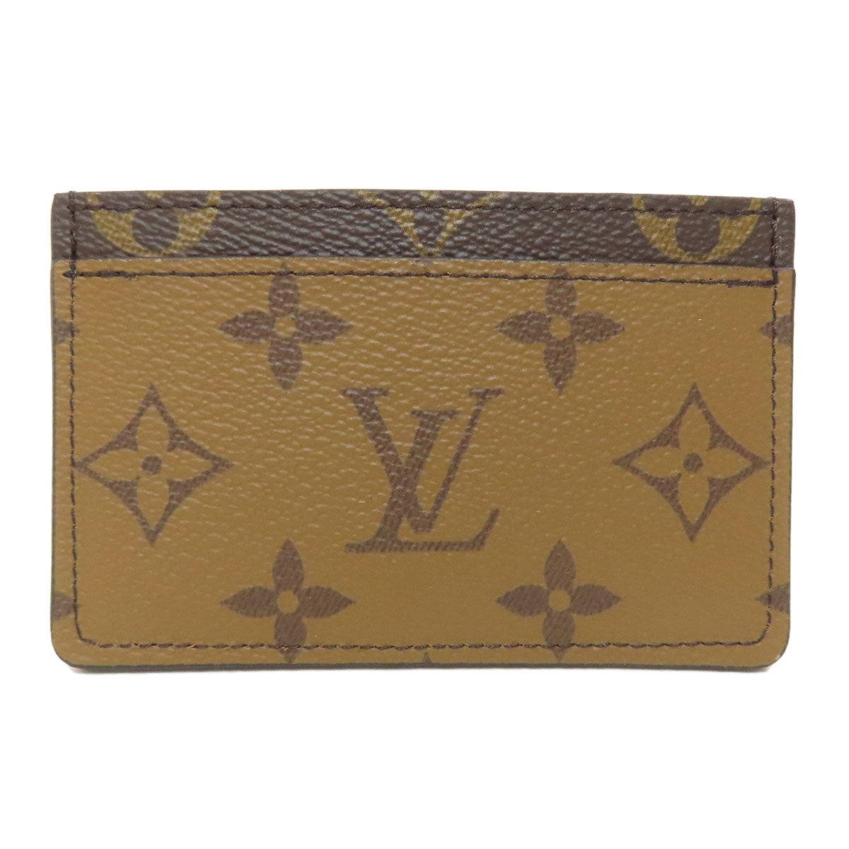 LOUIS VUITTON M69161 Porte Cartes・Simple Card Case Monogram reverse Ladies [Used]