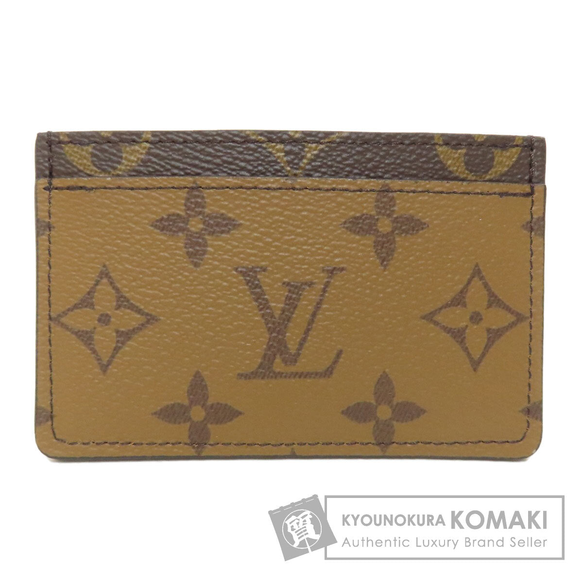 LOUIS VUITTON M69161 Porte Cartes・Simple Card Case Monogram reverse Ladies [Used]
