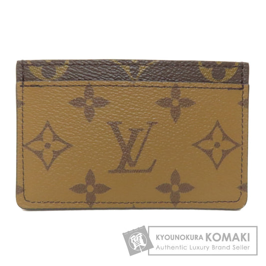 LOUIS VUITTON M69161 Porte Cartes・Simple Card Case Monogram reverse Ladies [Used]