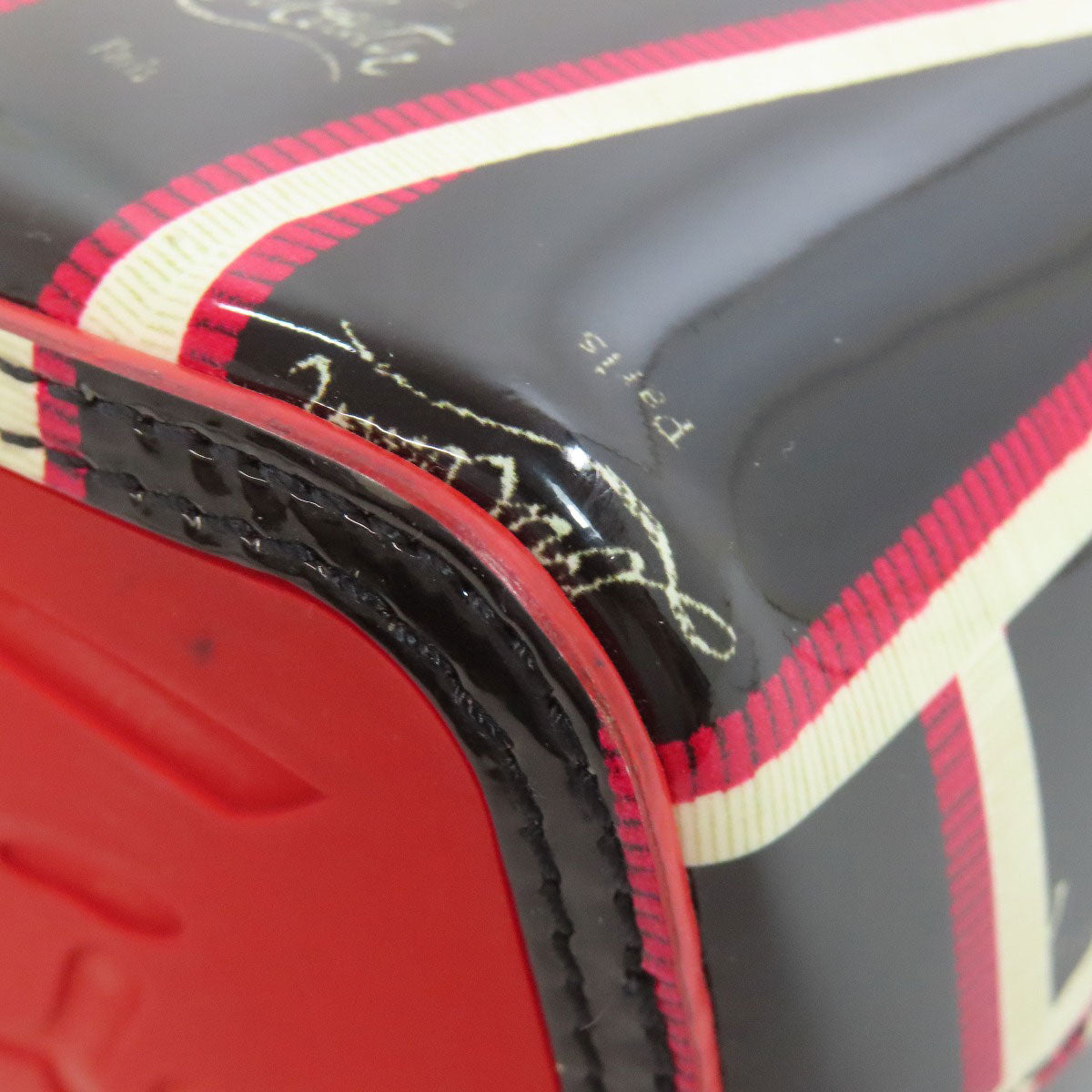 Christian Louboutin Kabata Small Tote Bag Enamel Ladies [Used]