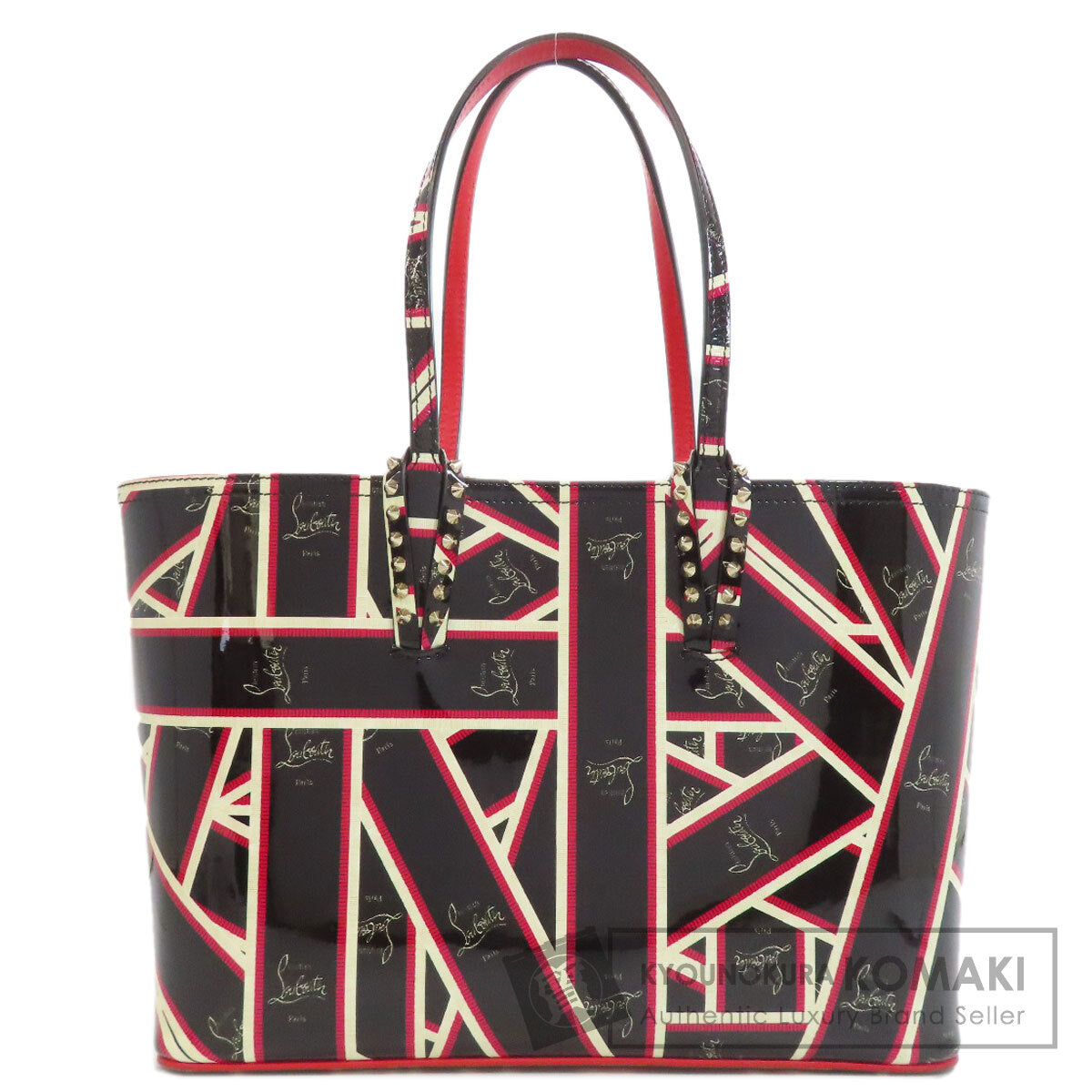 Christian Louboutin Kabata Small Tote Bag Enamel Ladies [Used]