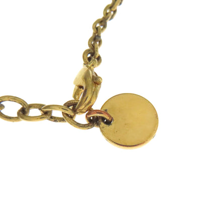 CHRISTIAN DIOR CD logo Pearl Necklace Metal Ladies [Used]