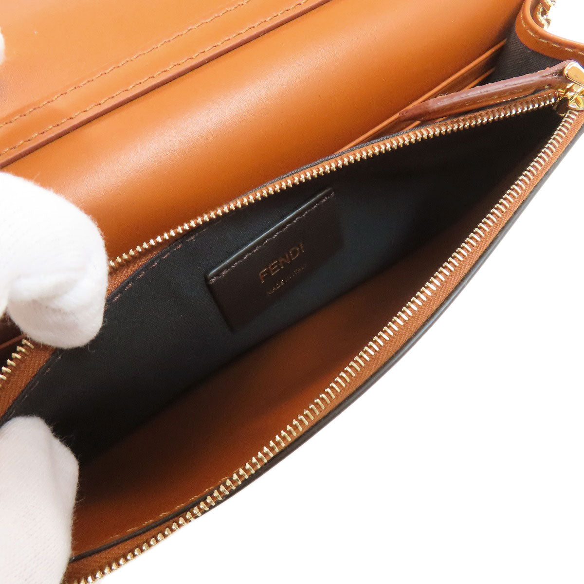 FENDI ChainShoulder Shoulder Bag Calf Ladies [Used]