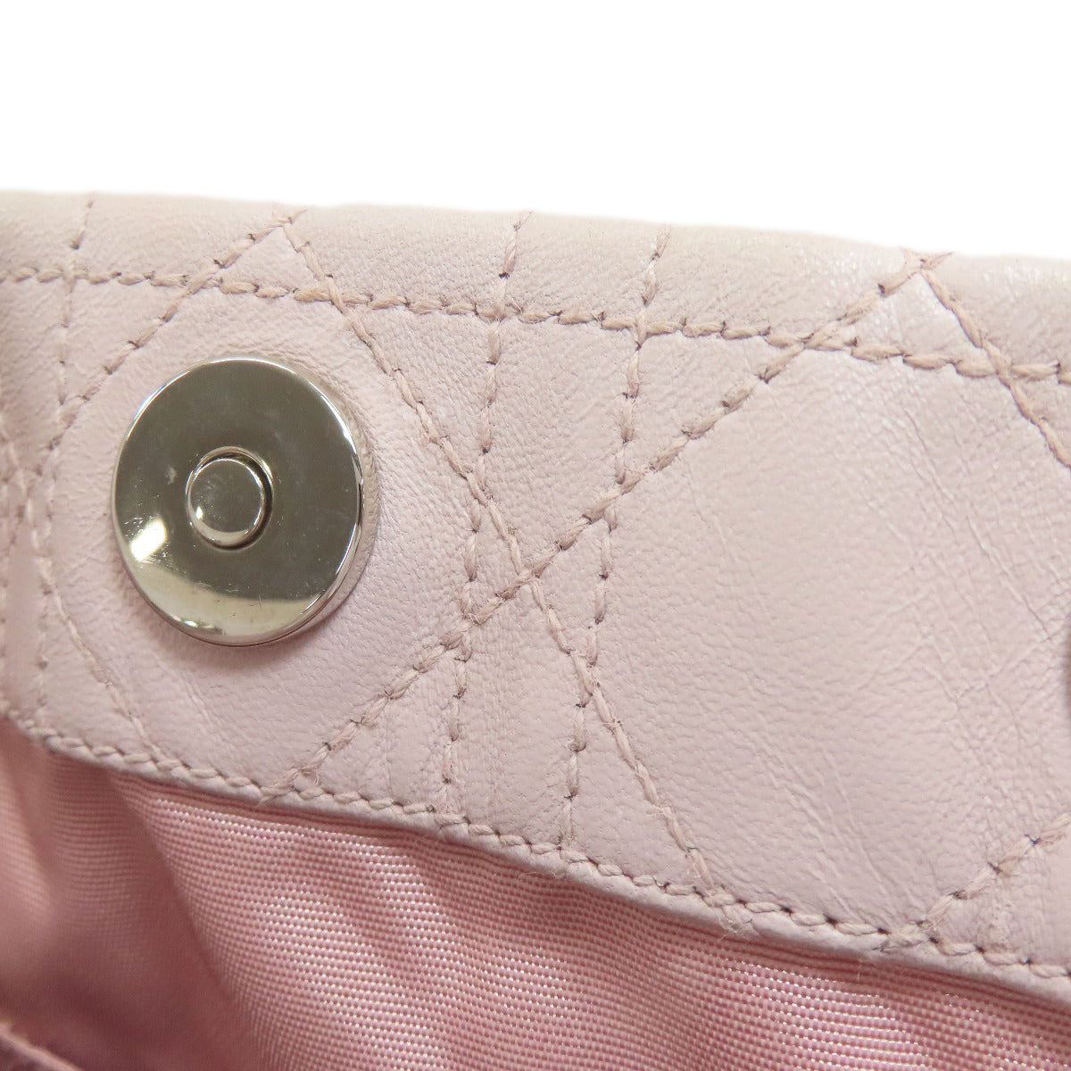 CHRISTIAN DIOR Lady Dior Tote Bag Calf Ladies [Used]