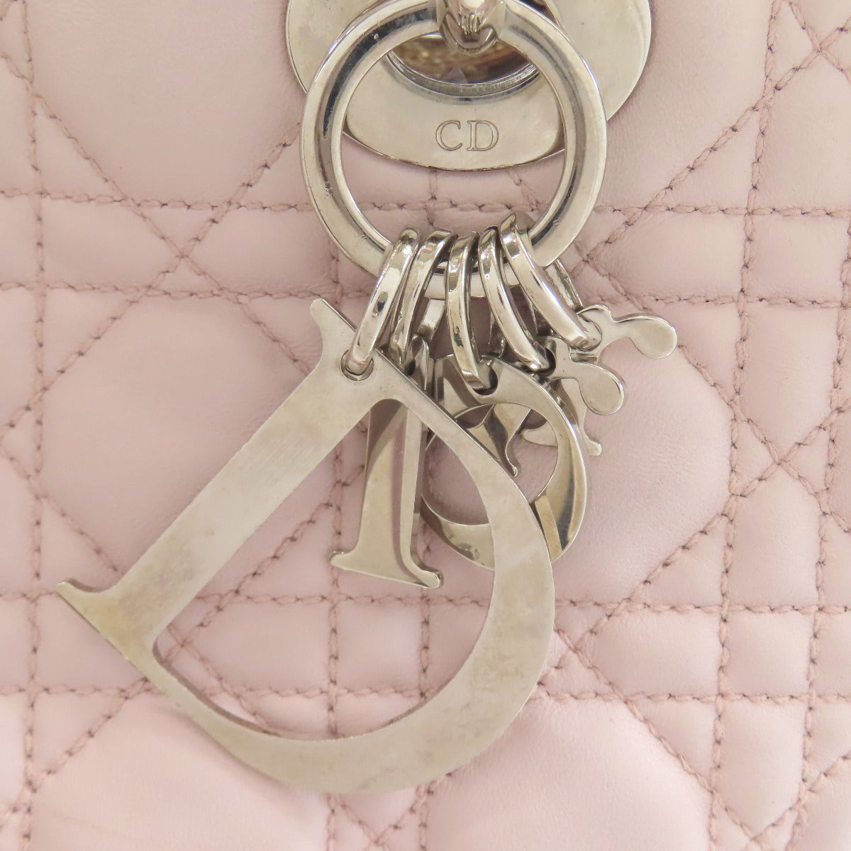 CHRISTIAN DIOR Lady Dior Tote Bag Calf Ladies [Used]