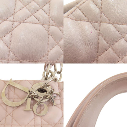 CHRISTIAN DIOR Lady Dior Tote Bag Calf Ladies [Used]