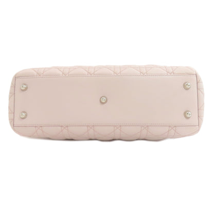 CHRISTIAN DIOR Lady Dior Tote Bag Calf Ladies [Used]