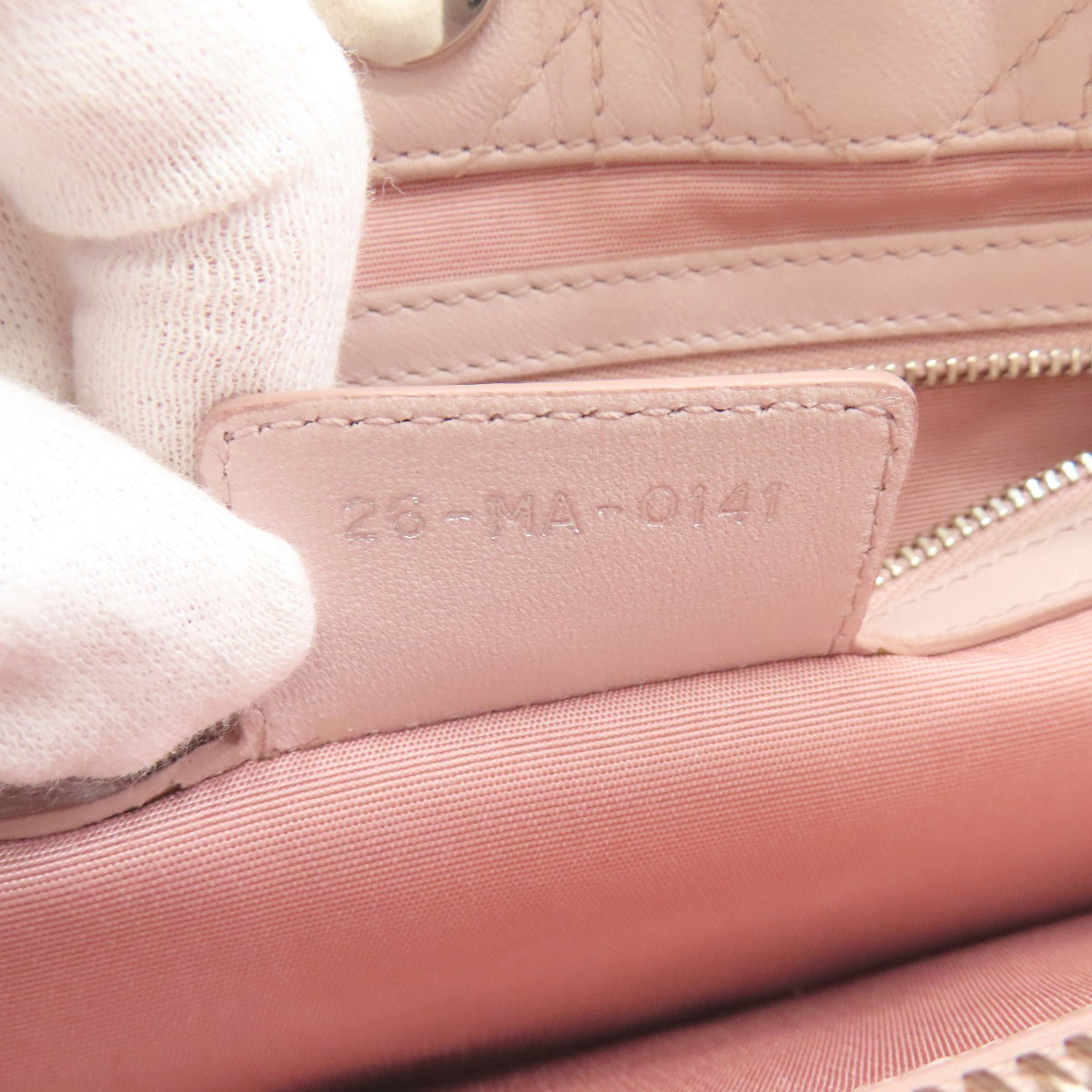 CHRISTIAN DIOR Lady Dior Tote Bag Calf Ladies [Used]