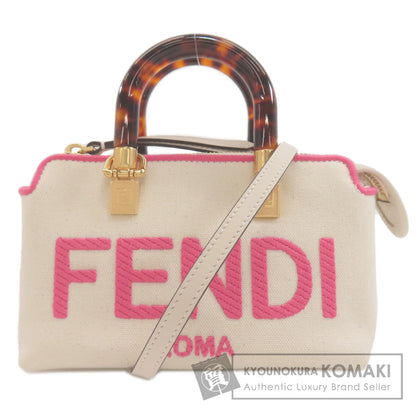 FENDI Mini BY THE WAY 2WAY Handbag Canvas Ladies [Used]