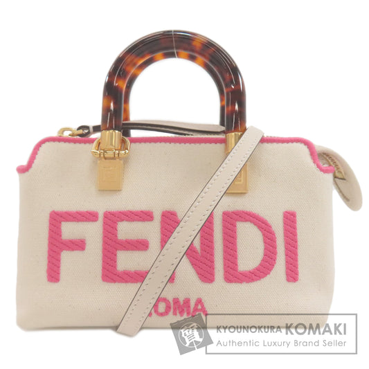 FENDI Mini BY THE WAY 2WAY Handbag Canvas Ladies [Used]