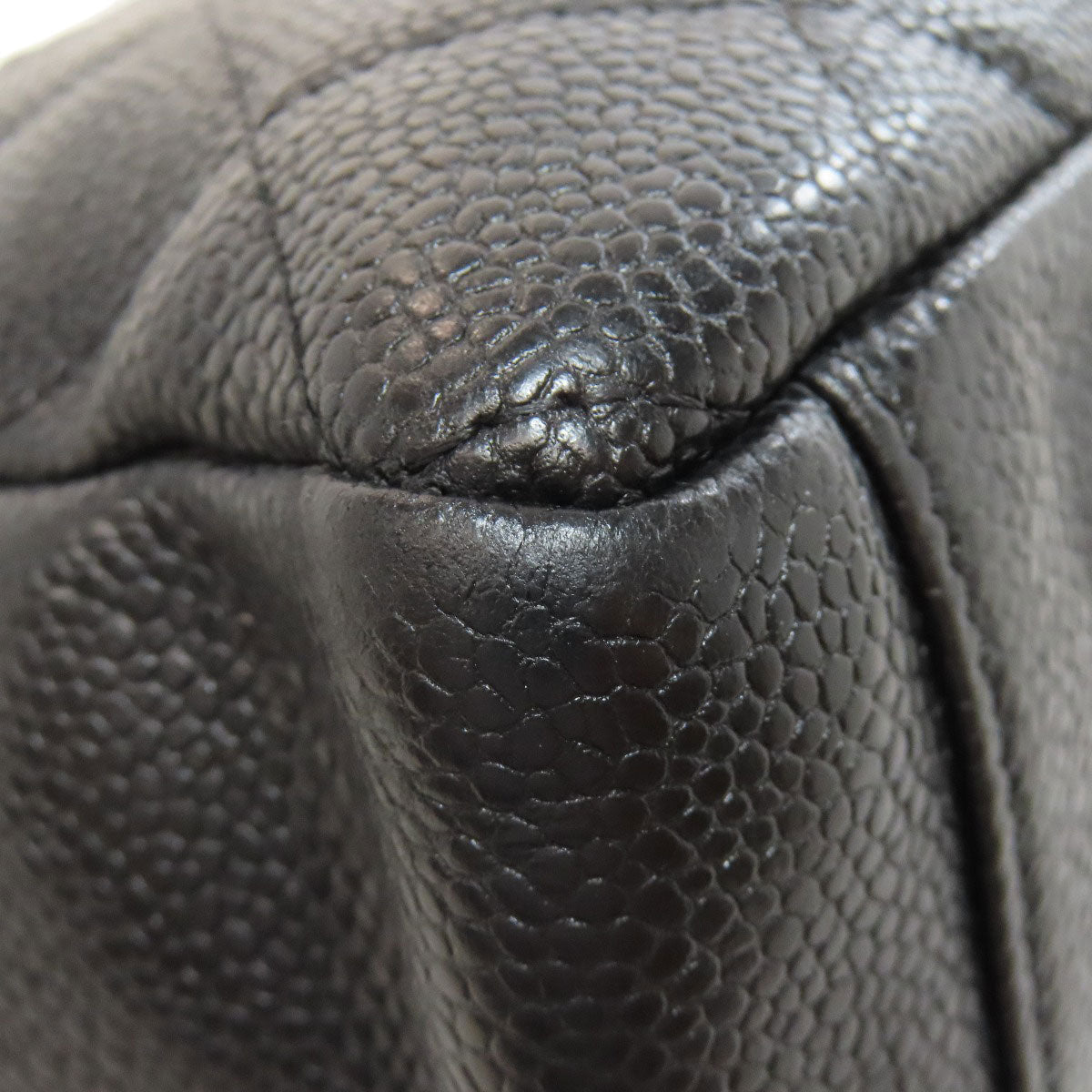 CHANEL Matelasse GoldHardware Tote Bag Grained Calfskin Skin Ladies [Used]