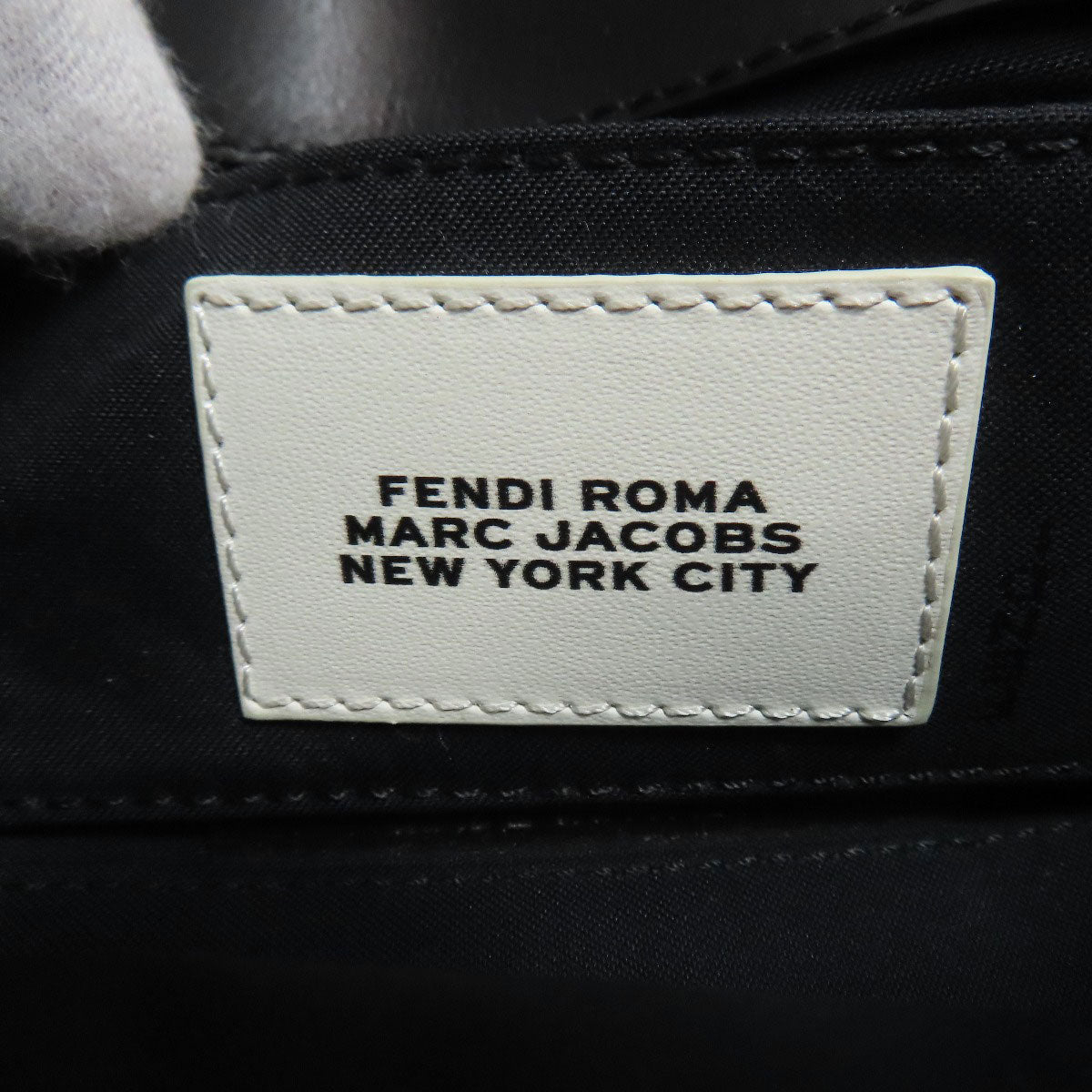 FENDI Marc Jacobs collaboration Baguette phone pouch 2-way Handbag Calf Ladies [Used]