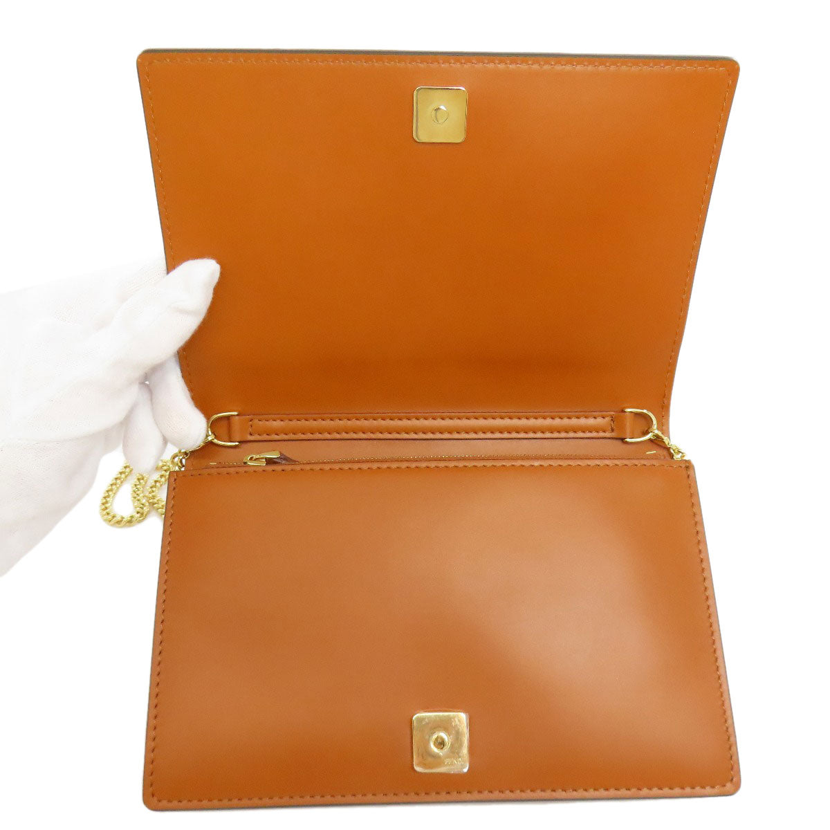 FENDI ChainShoulder Shoulder Bag Leather Ladies [Used]