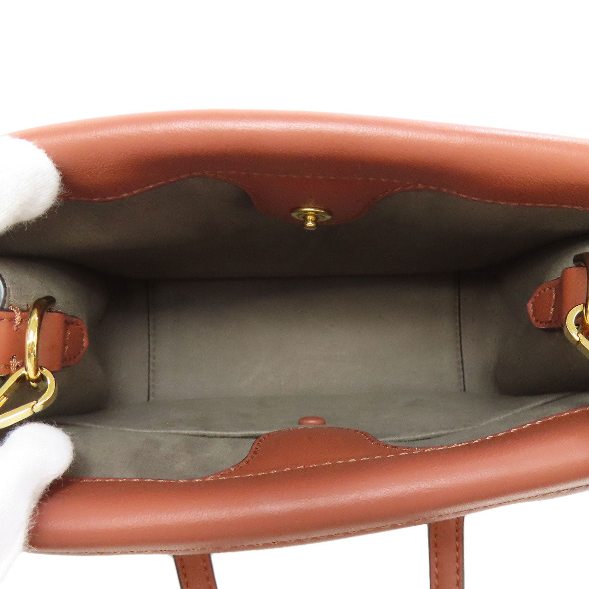 FENDI Flip Small 2WAY Shoulder Bag Calf Ladies [Used]