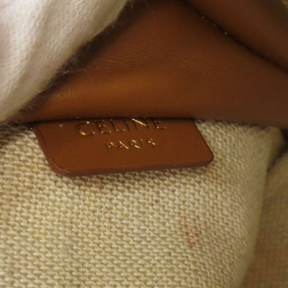 CELINE Triomphe Clutch with Chain Shoulder Bag Canvas LeatherLadies [Used]