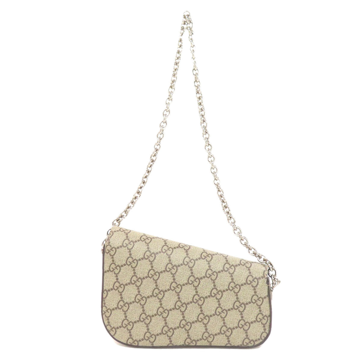 GUCCI 774209 one belt Horsebit GG 2WAY Shoulder Bag PVC Ladies [Used]