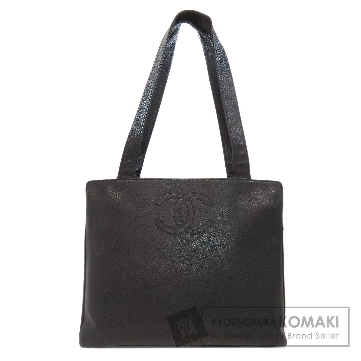 CHANEL   COCO Mark Tote Bag  Grained Calfskin Skin Ladies [Used]