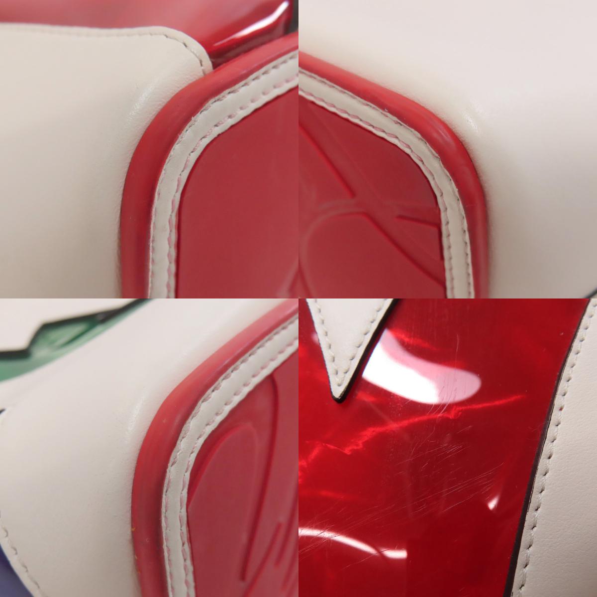 Christian Louboutin Studded Heart Clear Tote Tote Bag Calf PlasticsLadies [Used]