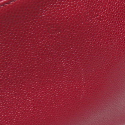 CHANEL On the Road SilverHardware Tote Bag Grained Calfskin Skin Ladies [Used]