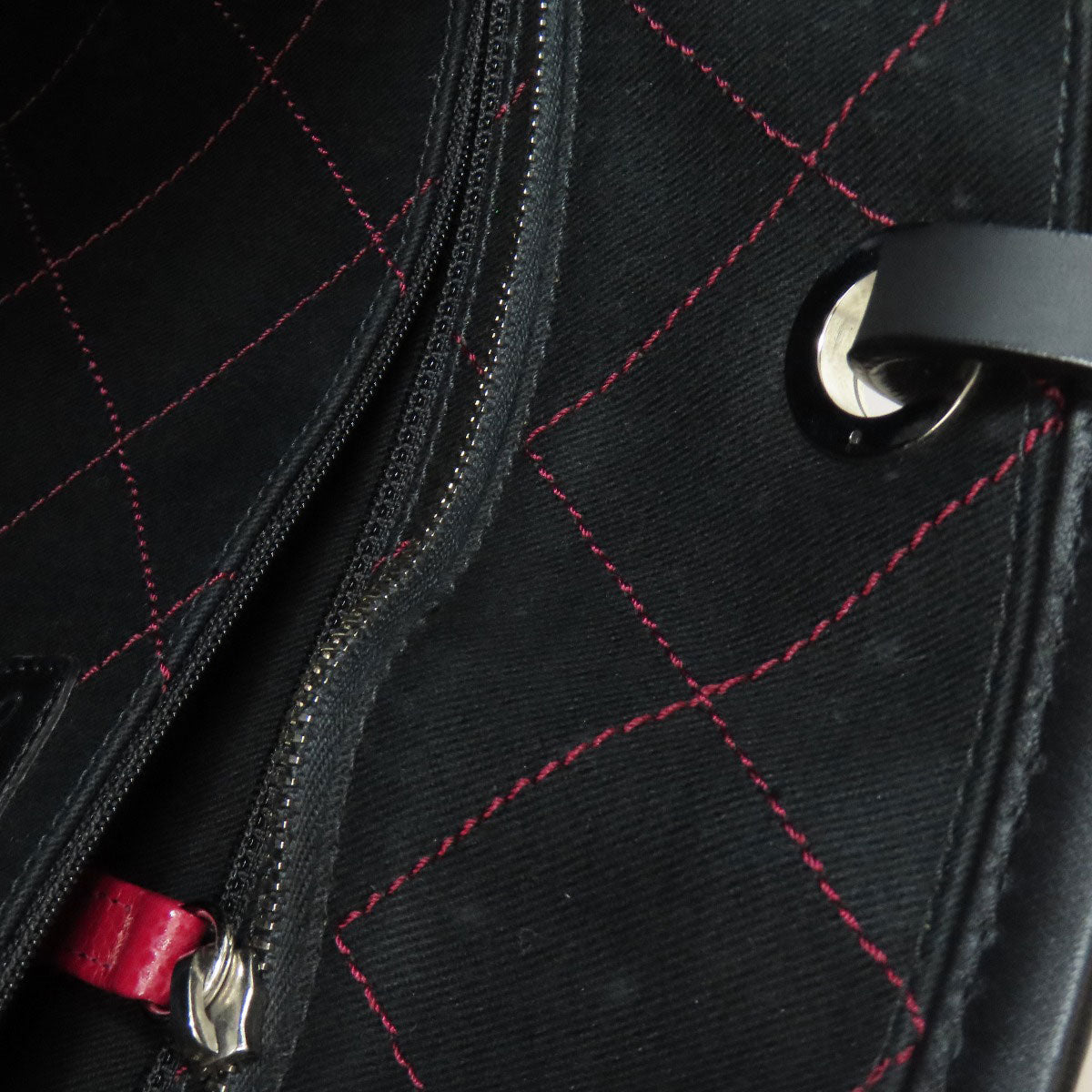 CHANEL On the Road SilverHardware Tote Bag Grained Calfskin Skin Ladies [Used]