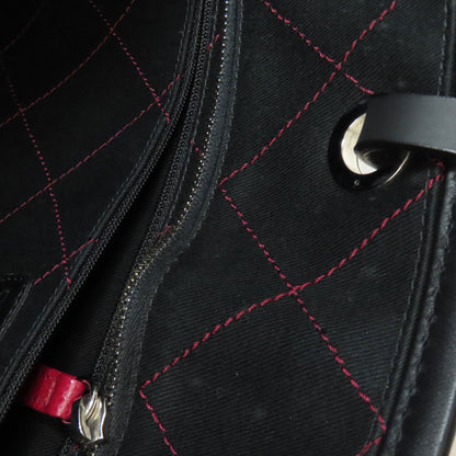 CHANEL On the Road SilverHardware Tote Bag Grained Calfskin Skin Ladies [Used]